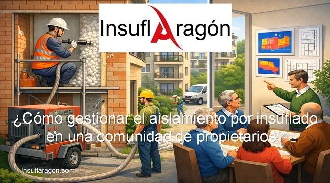 Cómo gestionar el aislamiento por insuflado en una comunidad de propietarios