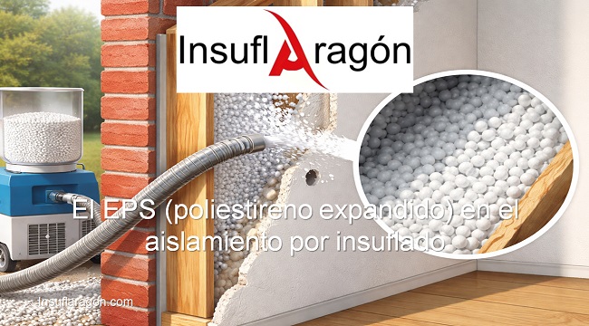 El EPS (poliestireno expandido) para el aislamiento por insuflado