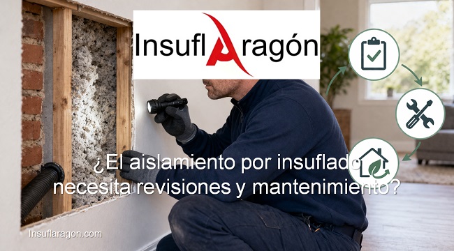 El aislamiento insuflado necesita revisiones y mantenimiento