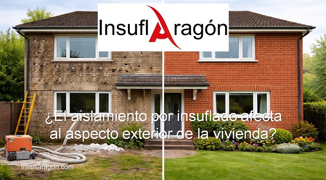 El aislamiento por insuflado afecta al aspecto exterior de la vivienda
