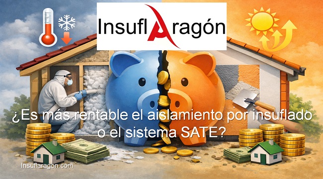 Es más rentable el aislamiento por insuflado o el sistema SATE