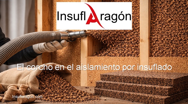 el corcho en el aislamiento por insuflado