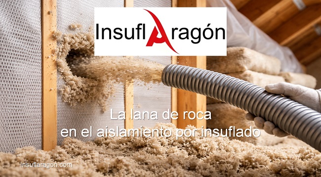lana de roca en el aislamiento por insuflado