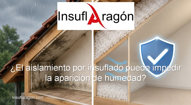 El aislamiento insuflado puede impedir la aparición de humedad