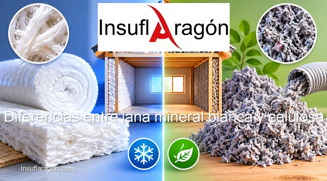 Diferencias entre lana mineral blanca y celulosa