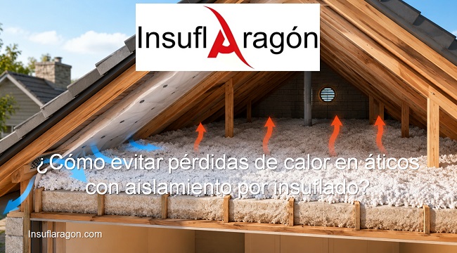 Cómo evitar pérdidas de calor en áticos con aislamiento por insuflado