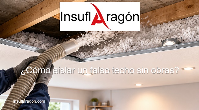 Cómo aislar un falso techo sin obras