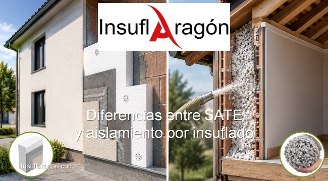 Diferencias entre SATE y aislamiento por insuflado